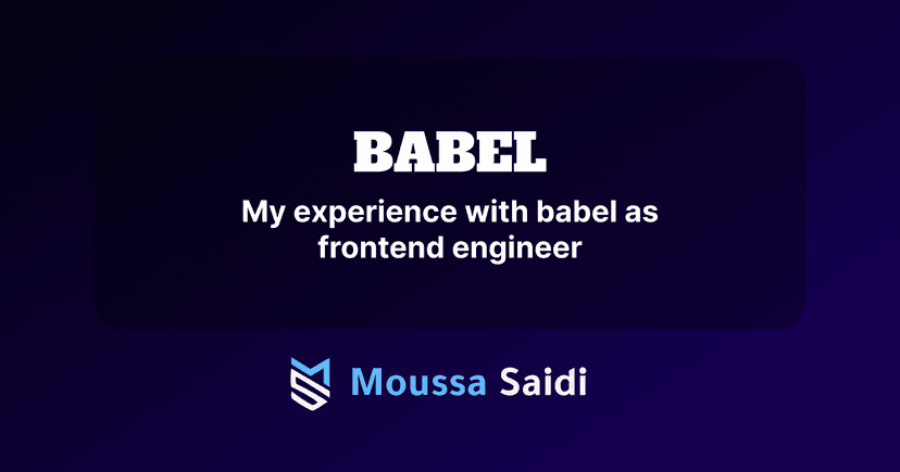 My Experience with Babel