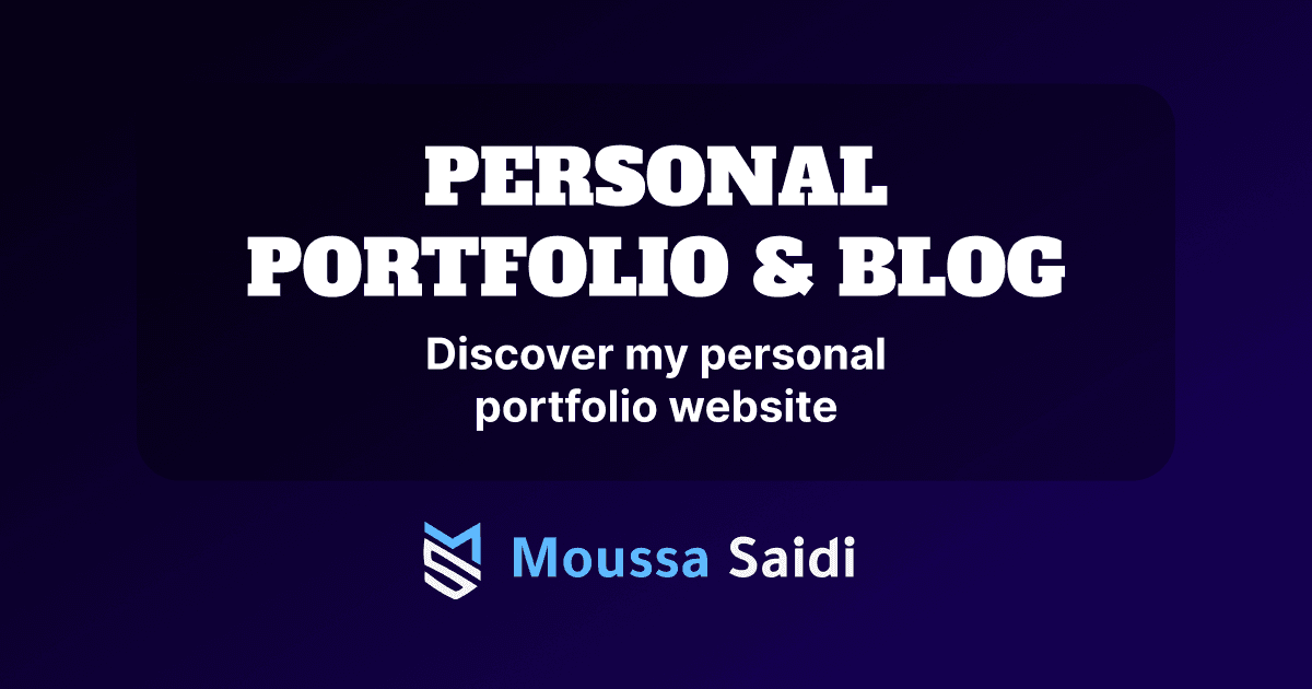 Personal Portfolio and Blog